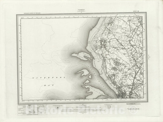 Historic Map : 83 Formby 1896 - Vintage Wall Art
