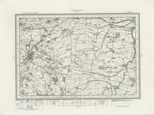 Historic Map : 88 Doncaster 1895 - Vintage Wall Art