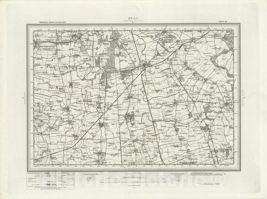 Historic Map : 89 Brigg 1898 - Vintage Wall Art