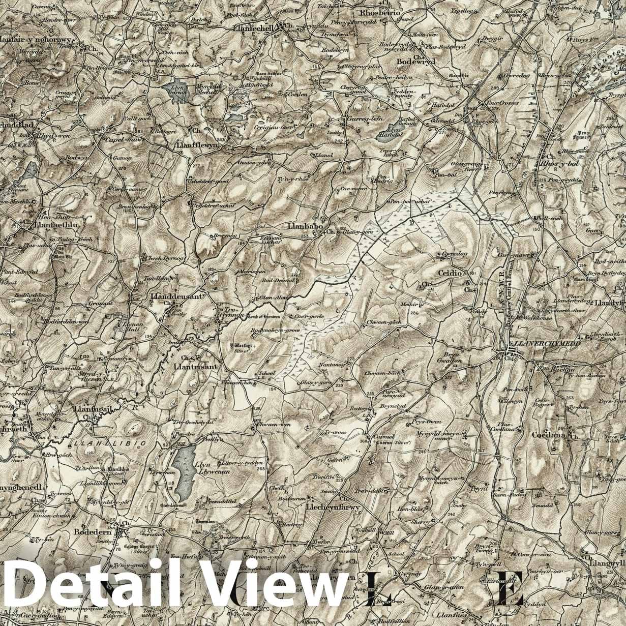 Holyhead - Survey Map, 1899 - Ordnance Survey Topographic Print