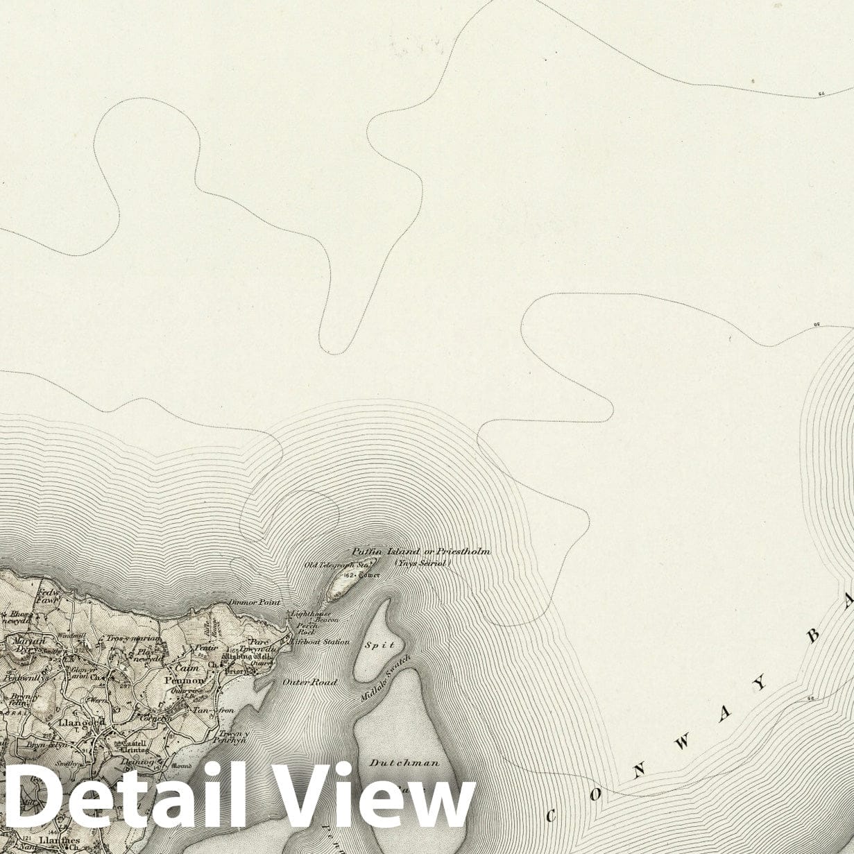 Beaumaris - Survey Map, 1899 - Ordnance Survey England