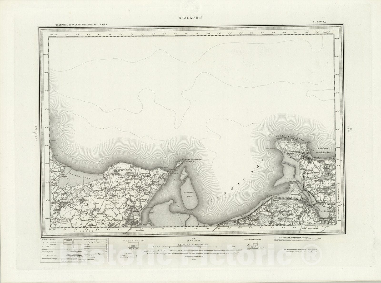 Historic Map : 94 Beaumaris 1899 - Vintage Wall Art