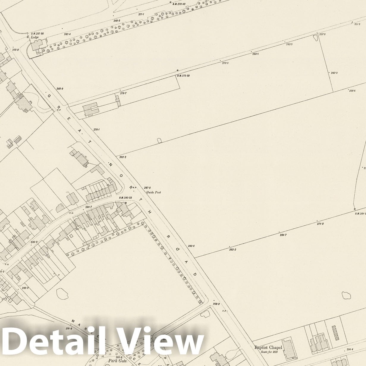 London, England - Survey Map, 1895 - Ordnance Survey Historical Map Print