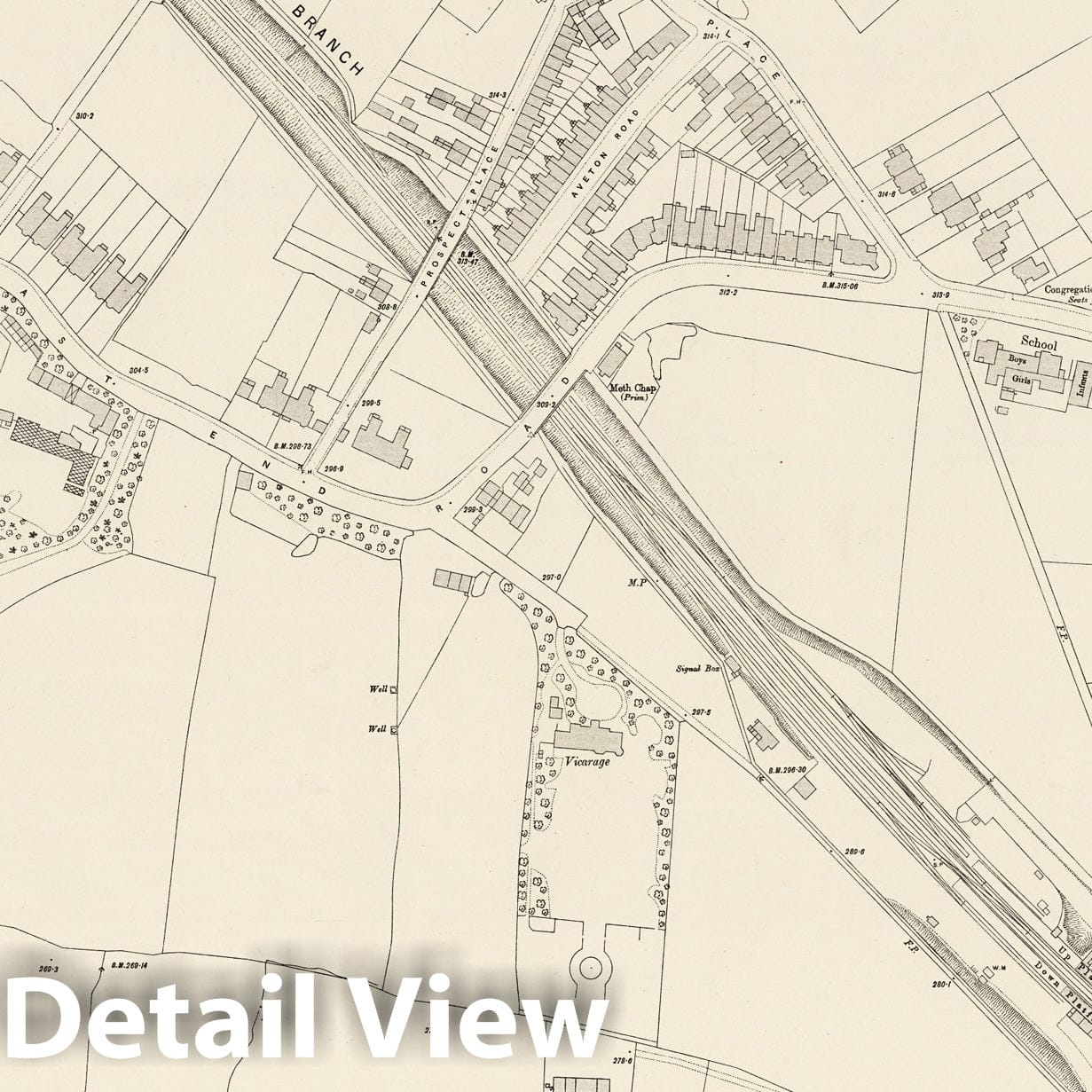 London, Sheet II.40 - Survey Map, 1894 - Historical Map Print