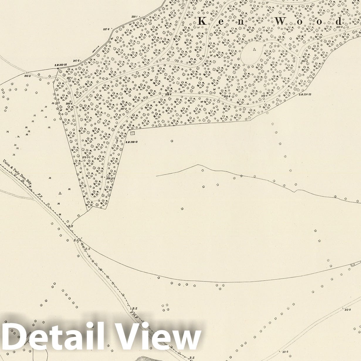 London, Sheet II.80 - Survey Map, 1896 - Ordnance Survey Historical Print