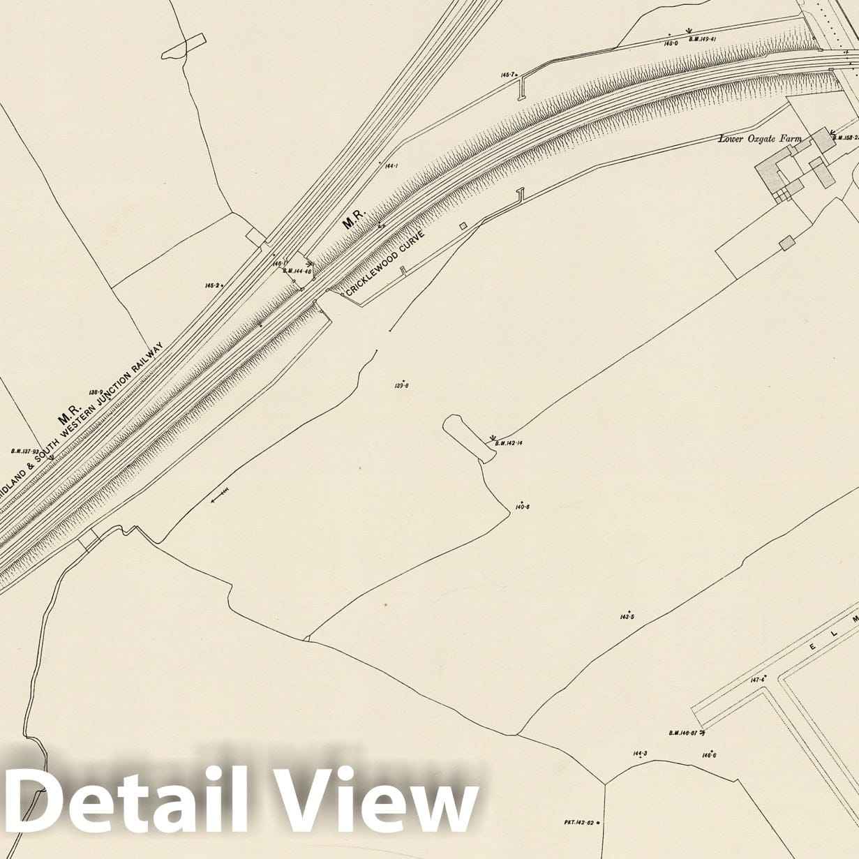 London, Sheet II.86 - Survey Map, 1893 - Ordnance Survey Historical Print