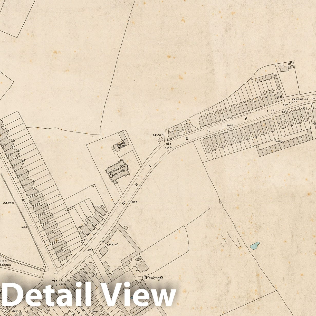 London, Sheet II.87 - Survey Map, 1894 - Ordnance Survey Historical Print