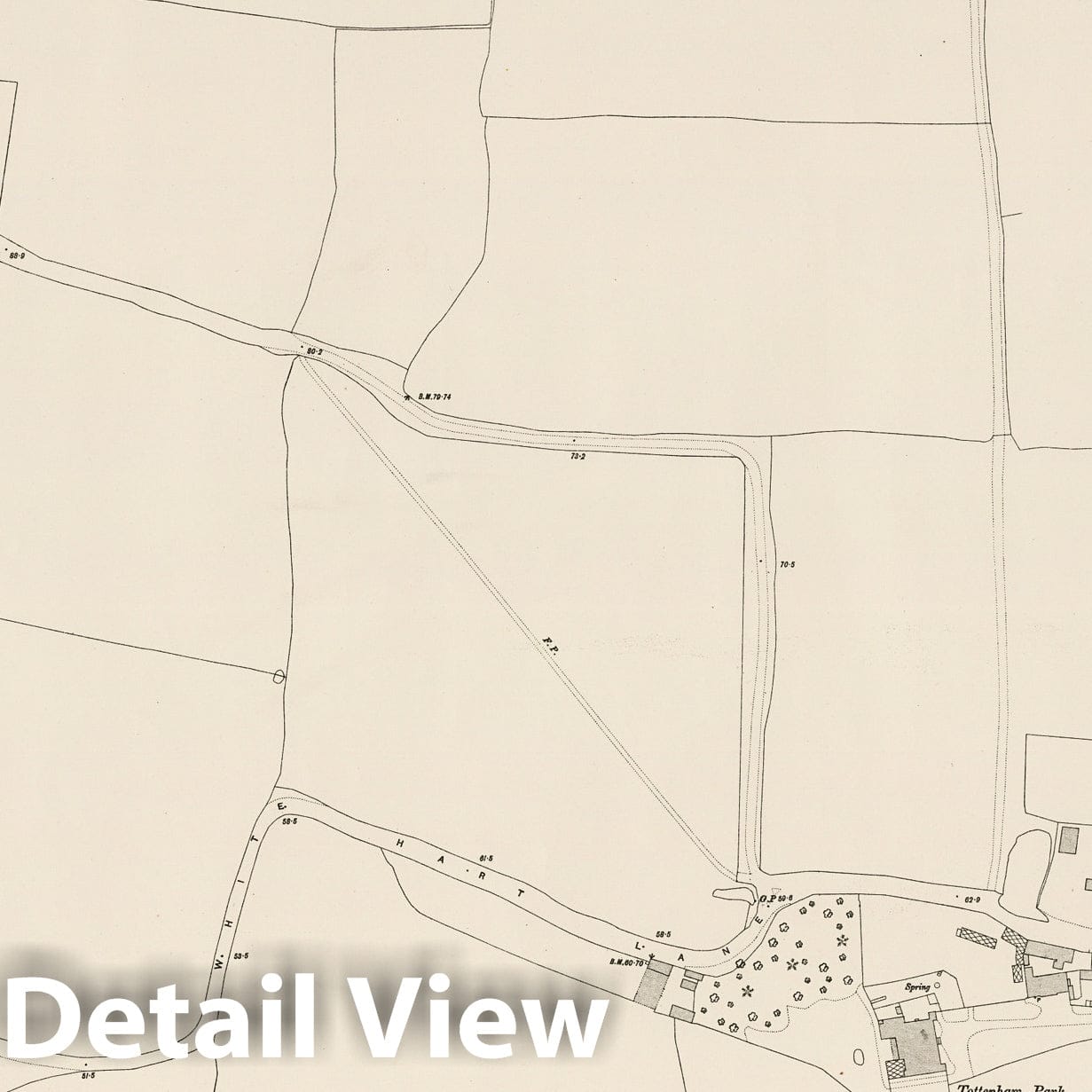 London, Sheet III.6 - Survey Map, 1895 - Ordnance Survey Historical Print