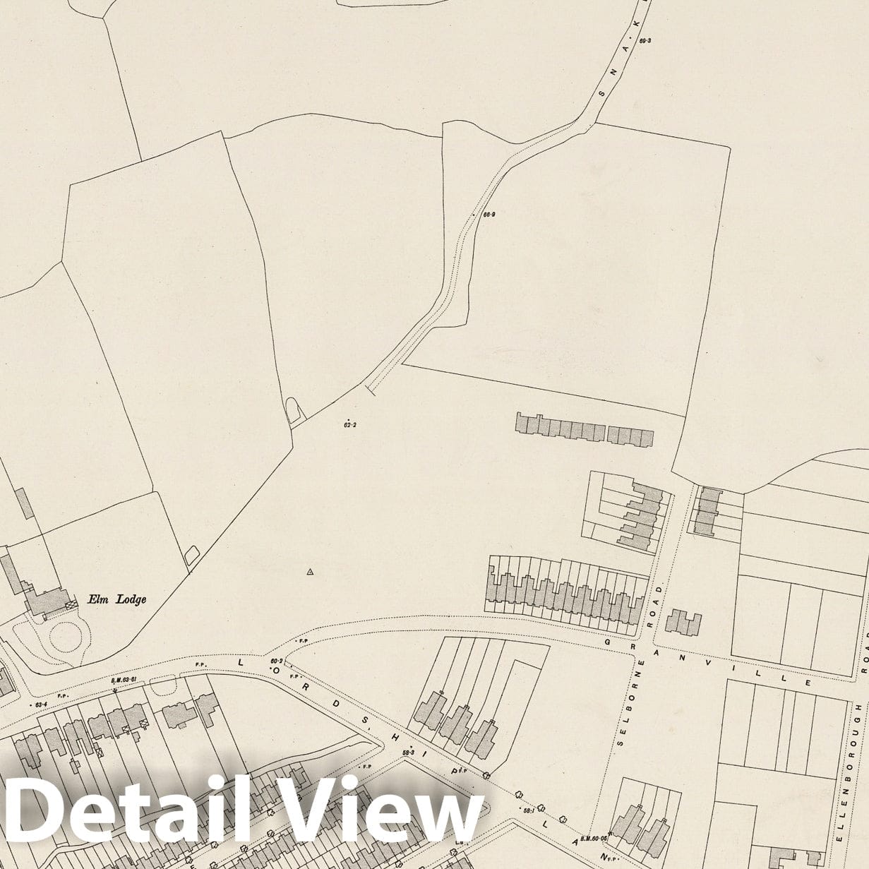 London, Sheet III.15 - Survey Map, 1895 - Ordnance Survey Historical Print