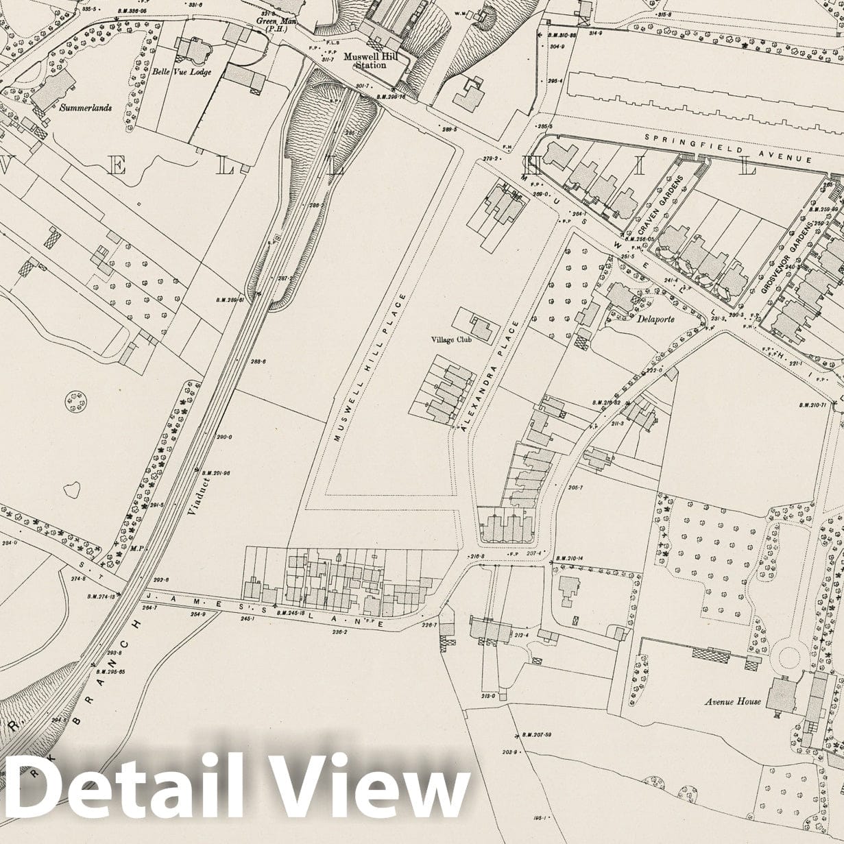 London, Sheet III.32 - Survey Map, 1895 - Ordnance Survey Historical Print