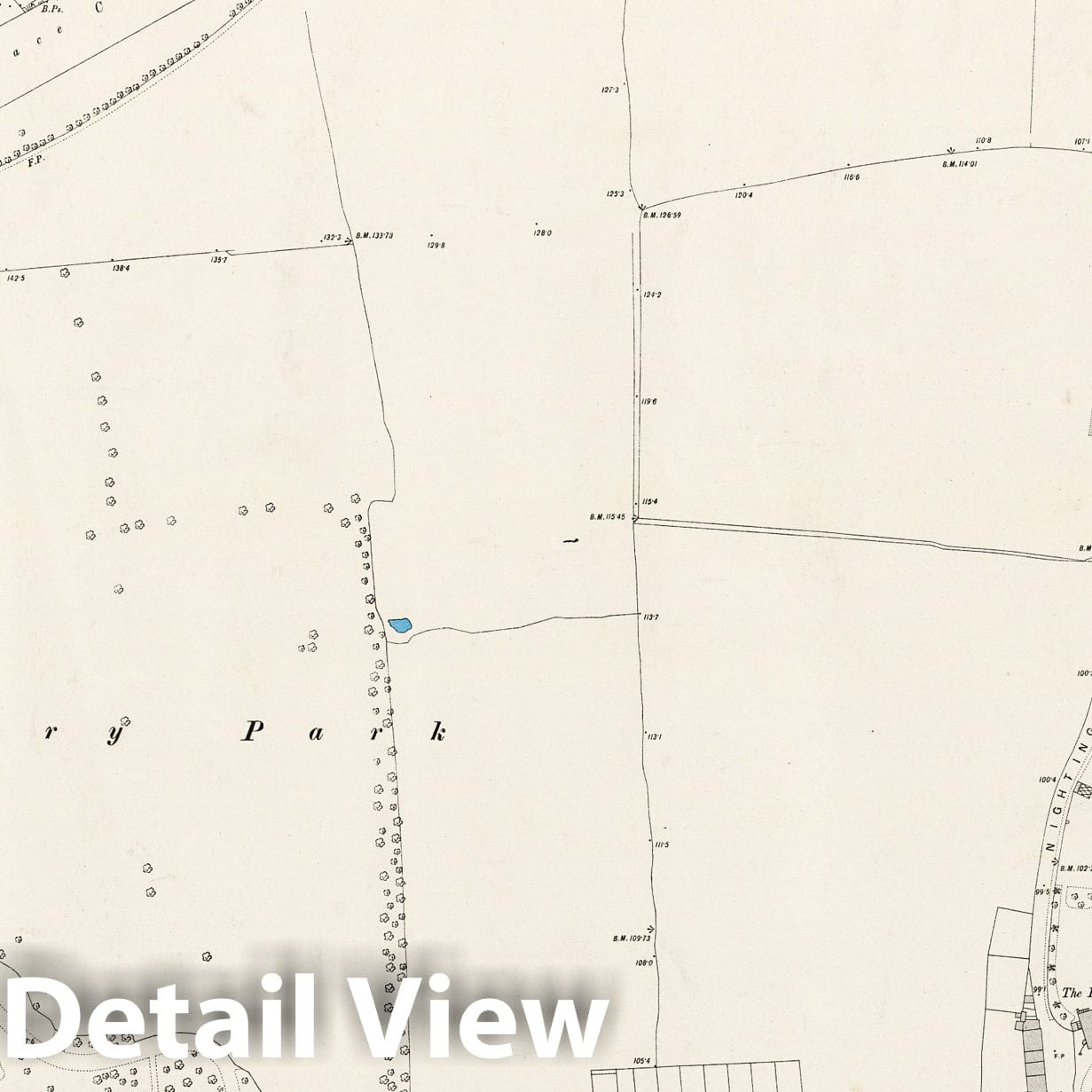 London, Sheet III.33 - Survey Map, 1895 - Ordnance Survey Historical Print
