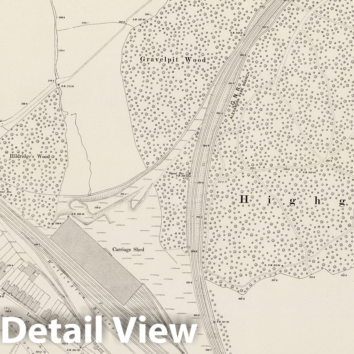 London Sheet III.41 - Survey Map, 1895 - Ordnance Survey Historical Map Print
