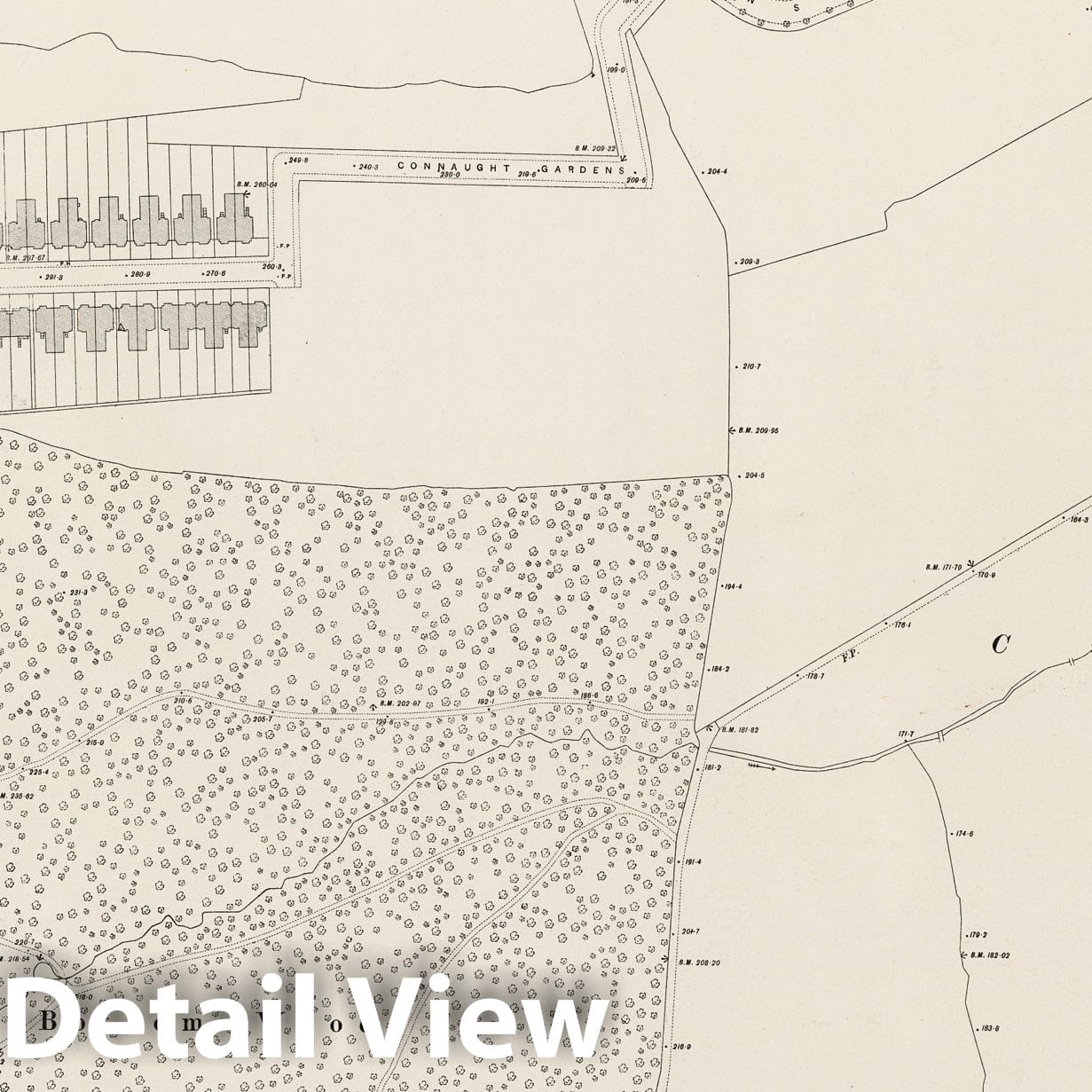 London Sheet III.42 - Survey Map, 1895 - Ordnance Survey Map Print