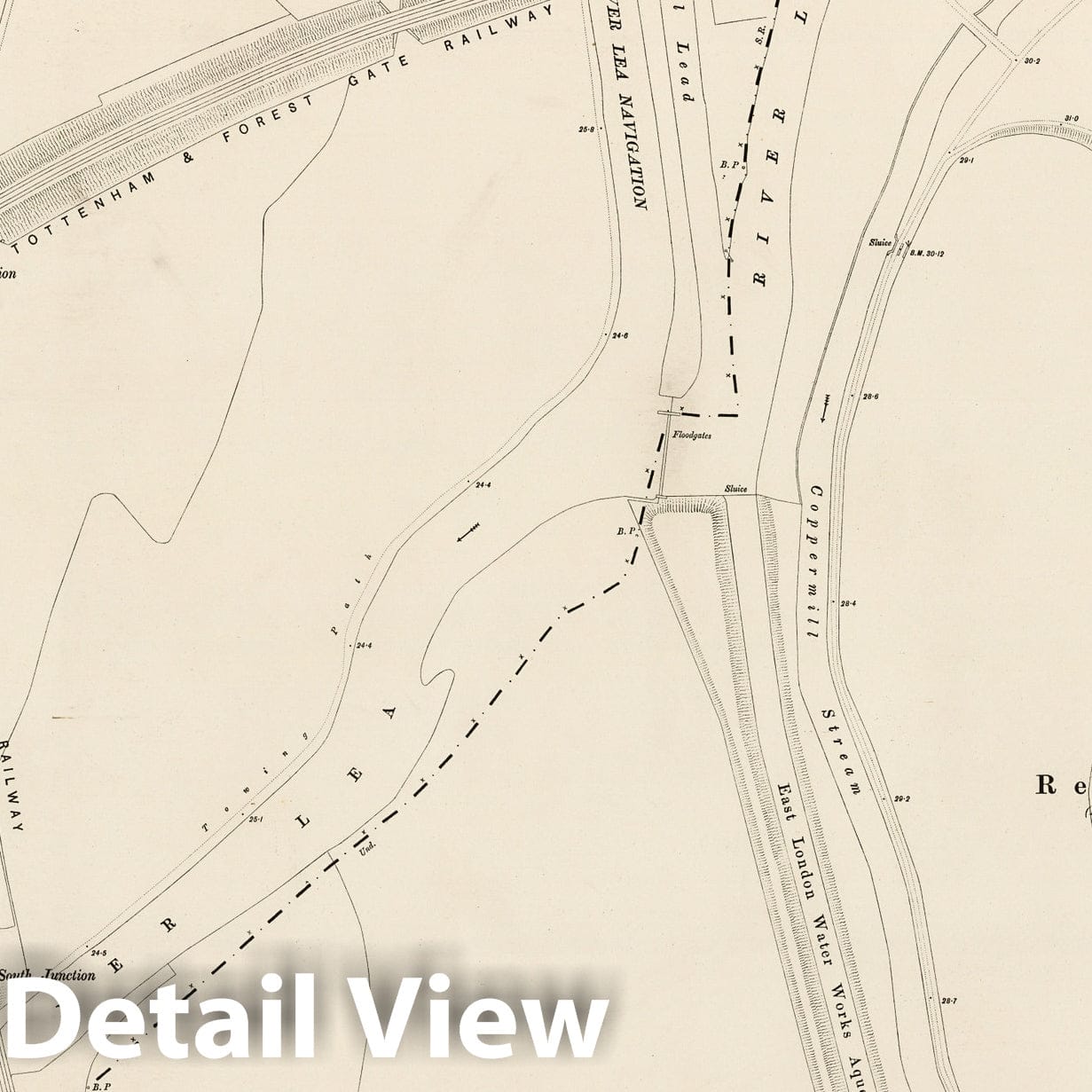 London Sheet III.48 - 1895 Ordnance Survey Map Print