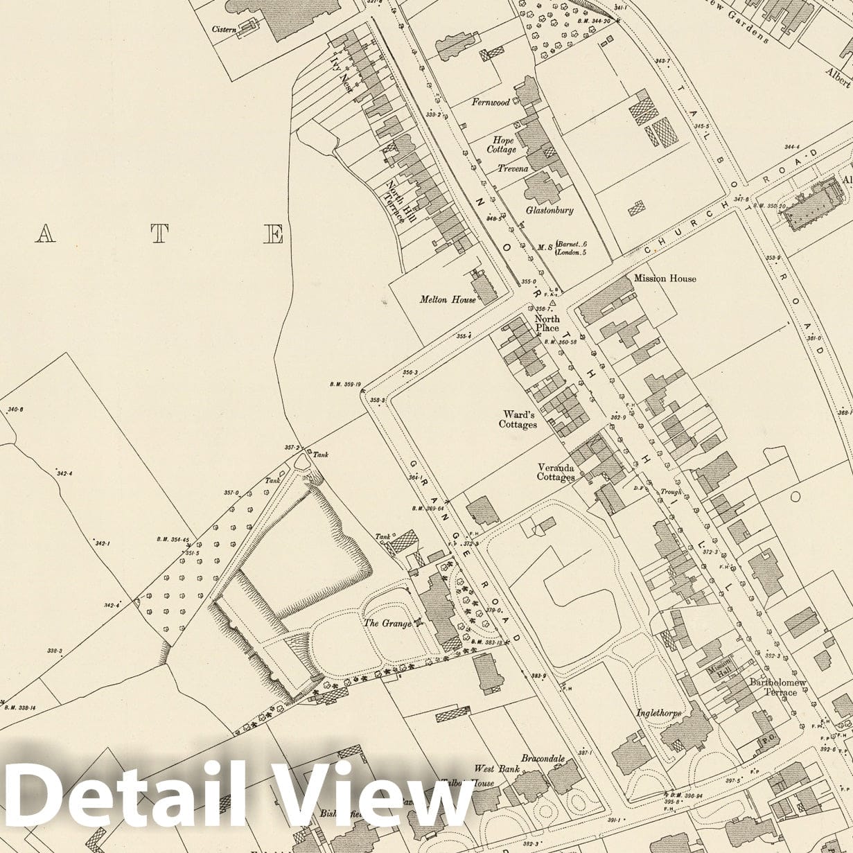London Sheet III.51 - Survey Map, 1895 - Historical Map Print