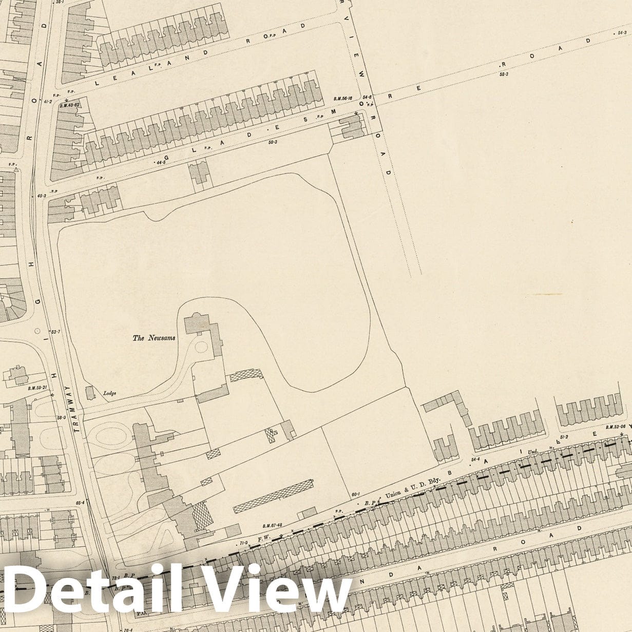 London Sheet III.57 - 1895 Ordnance Survey Map Print