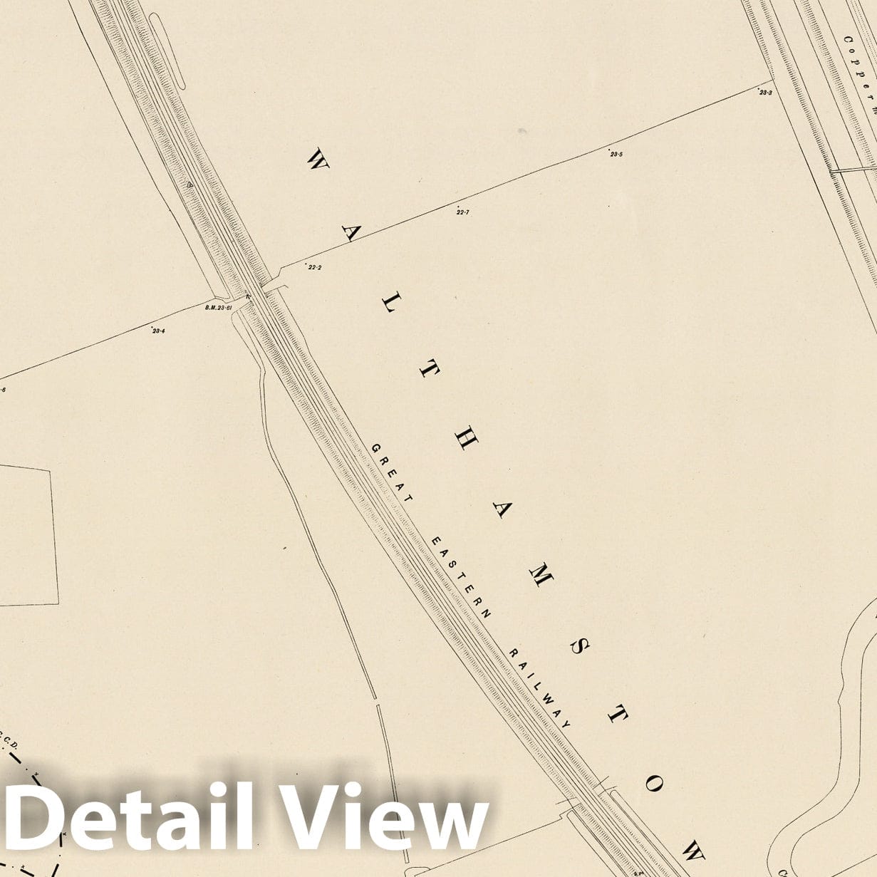 London, Sheet III.58 - Survey Map, 1895 - Ordnance Survey Historical Print
