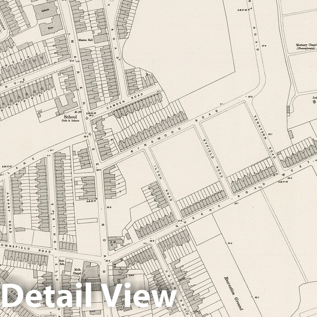 London, Sheet III.60 - Survey Map, 1895 - Ordnance Survey Historical Print