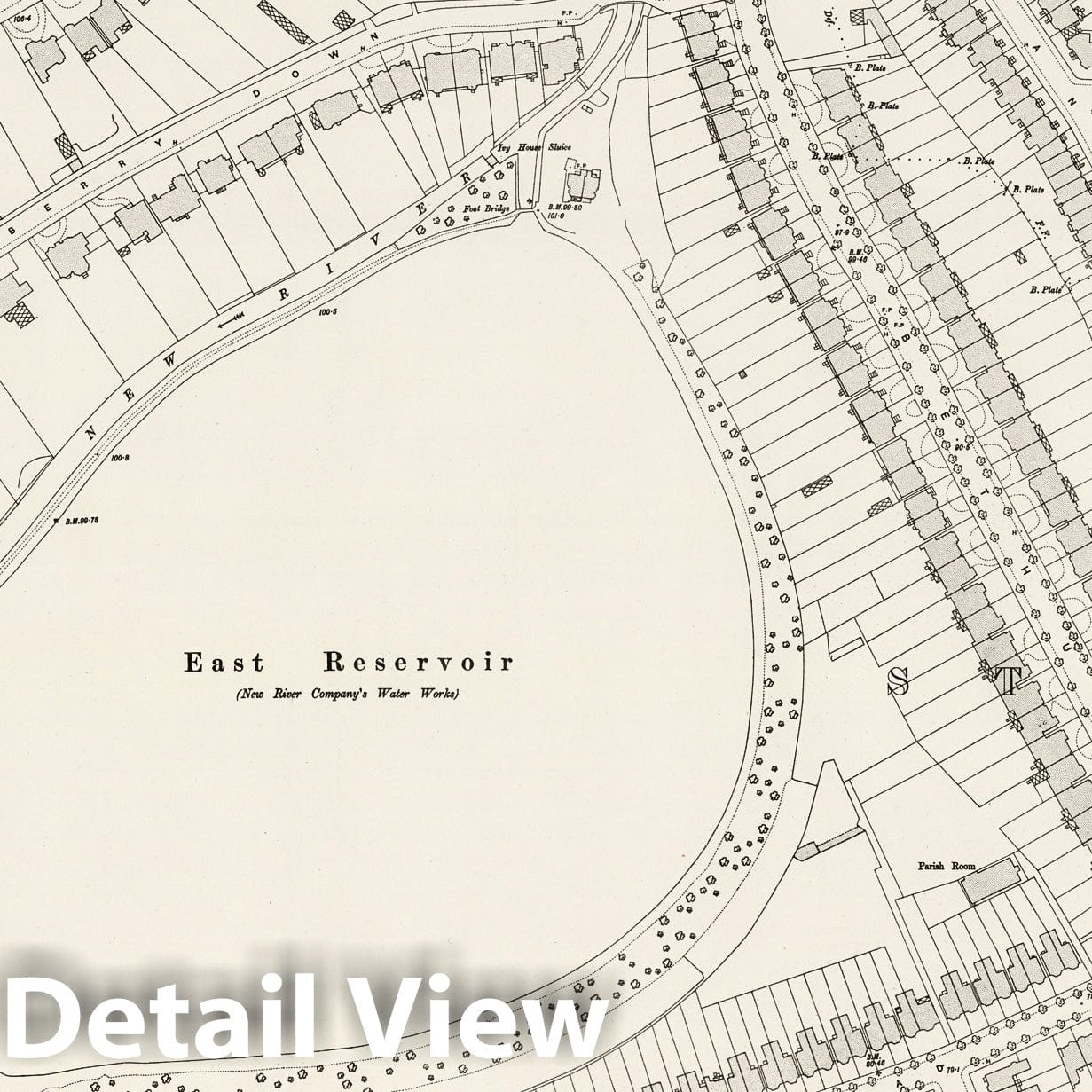 London, Sheet III.66 - Survey Map, 1895 - Ordnance Survey Historical Print