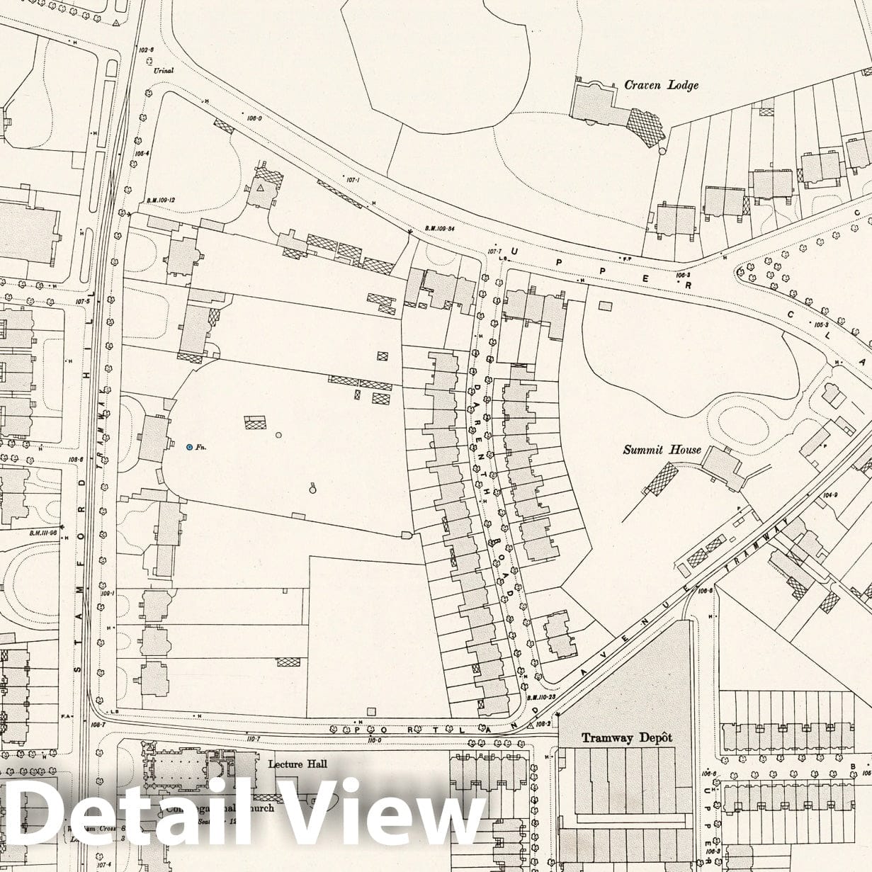 London, Sheet III.67 - Survey Map, 1895 - Ordnance Survey Historical Print
