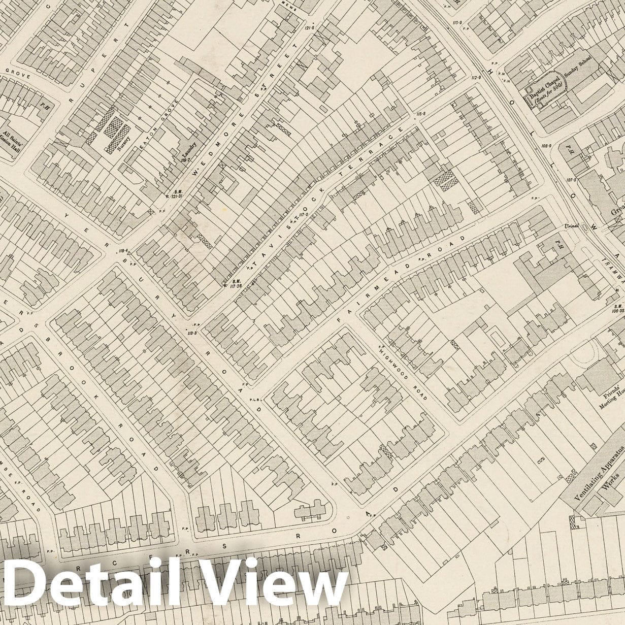 London, Sheet III.83 - Survey Map, 1895 - Ordnance Survey Historical Print