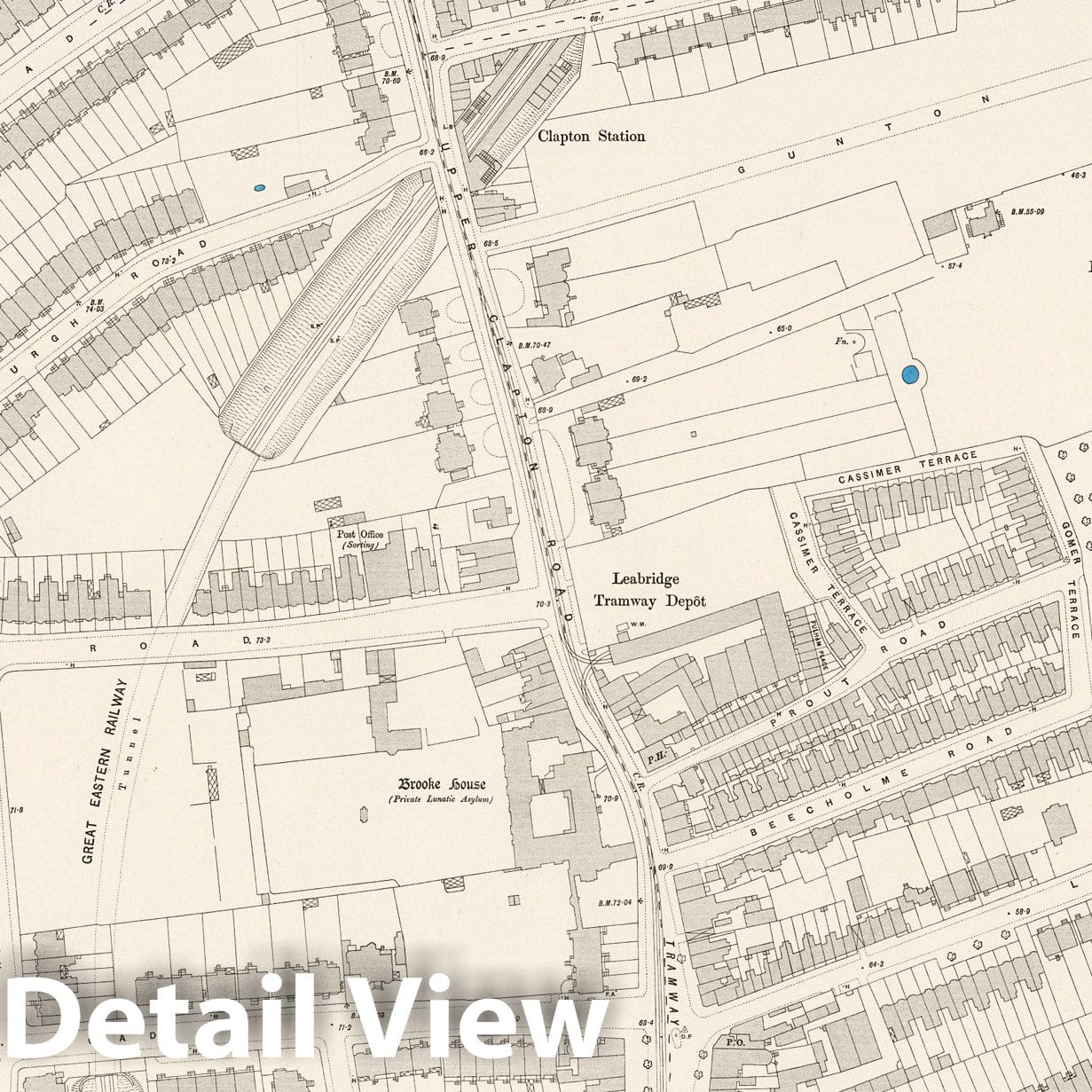 London, Sheet III.88 - Survey Map, 1895 - Ordnance Survey Historical Print