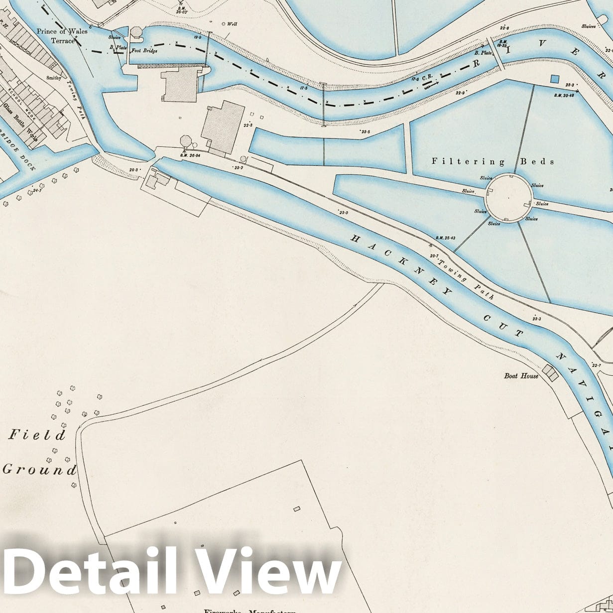 London Sheet III.89 - 1895 Ordnance Survey City Plan Map