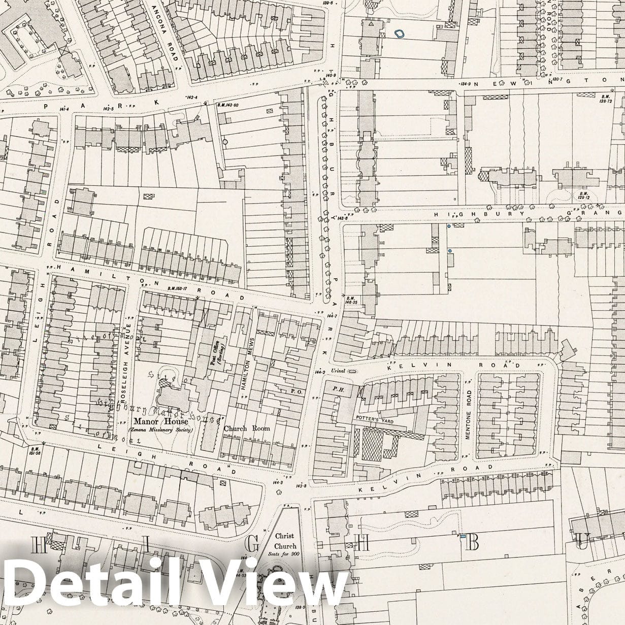 London, Sheet III.95 - Survey Map, 1895 - Ordnance Survey Historical Print