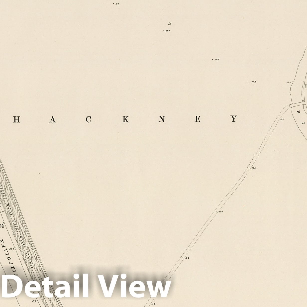 London - Sheet III.100, 1895 - Ordnance Survey Historic Map Print