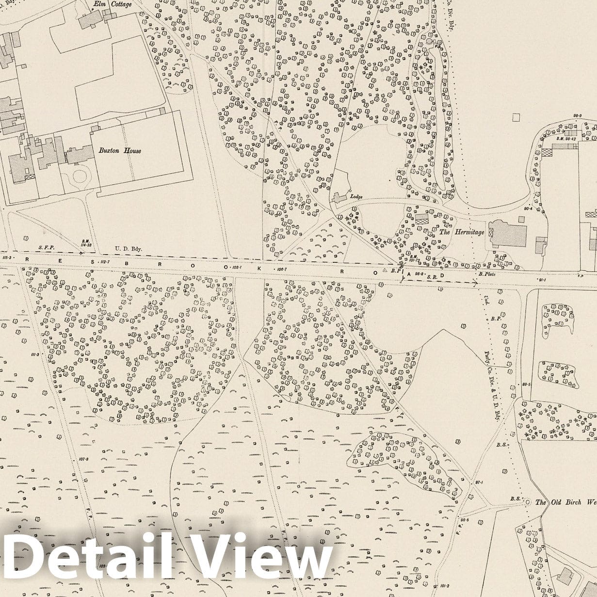 London, Sheet IV.43 - Survey Map, 1895 - Ordnance Survey Historical Print