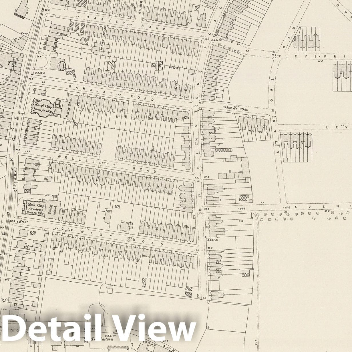 London Sheet IV.73 - 1895 Ordnance Survey Map Print