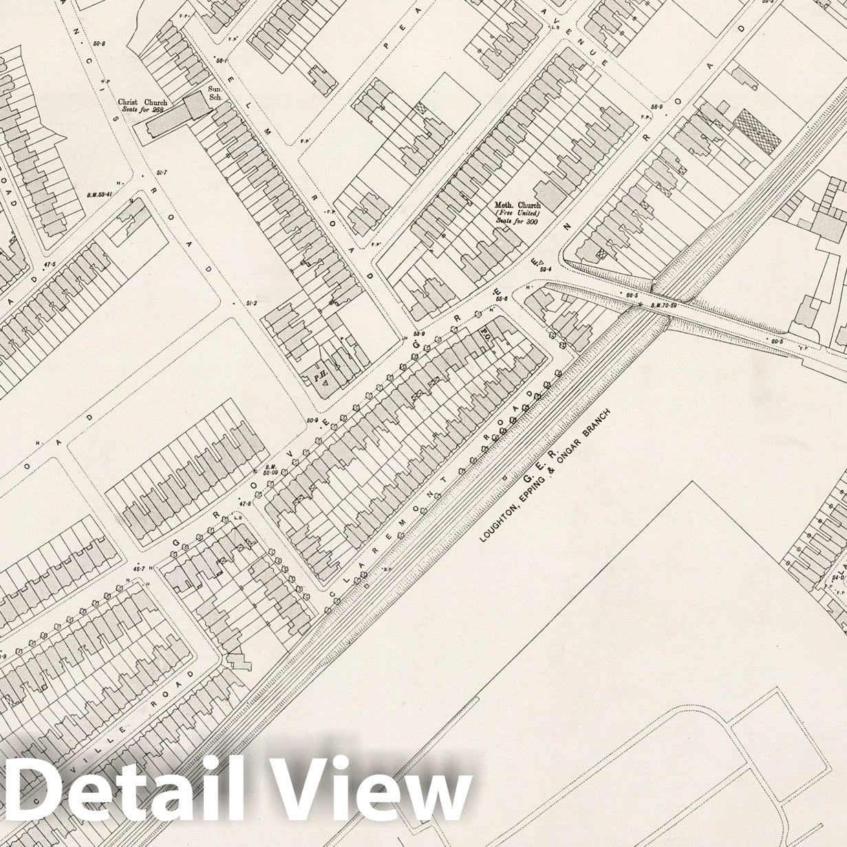 London, Sheet IV.82 - Survey Map, 1895 - Ordnance Survey Historical Print