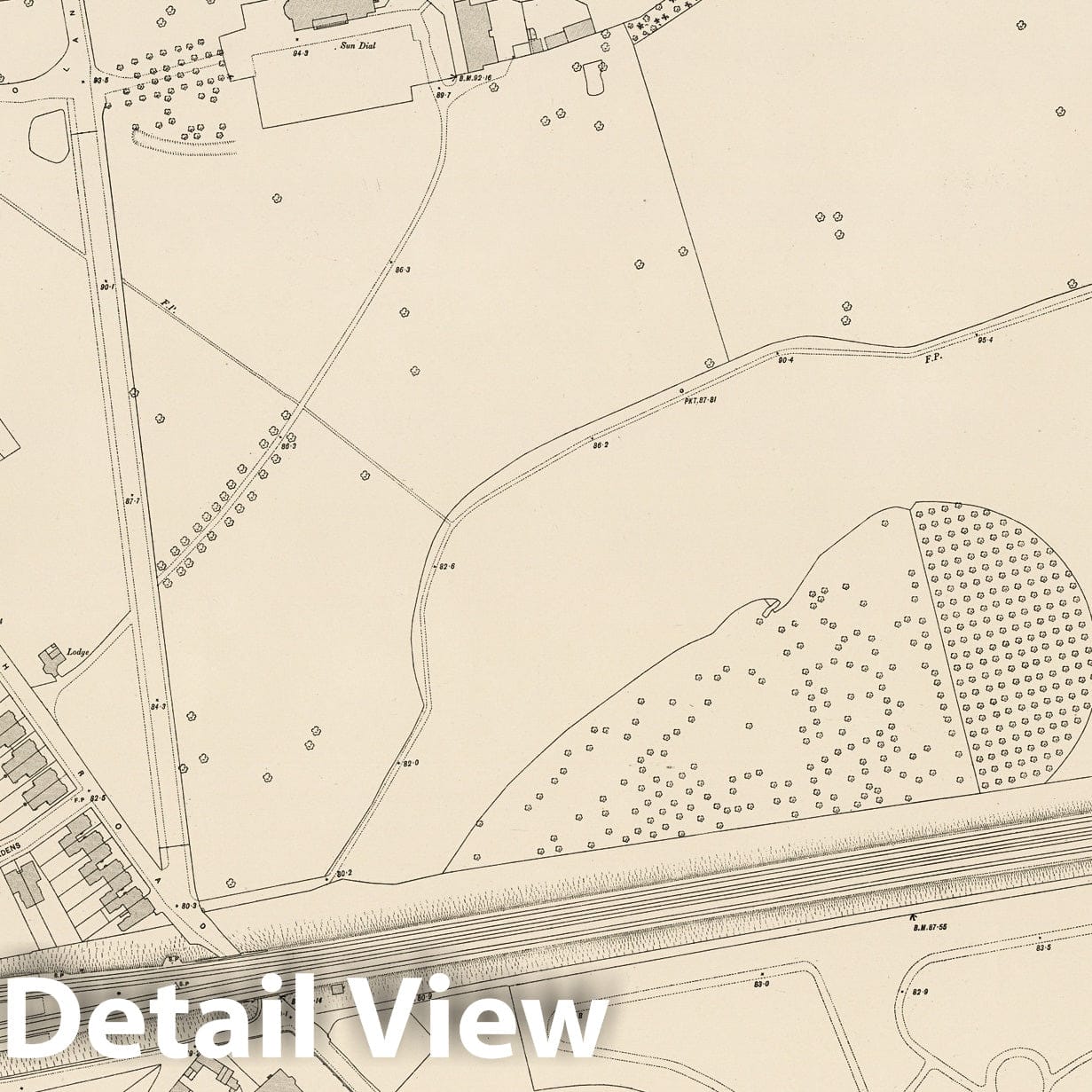 London - Sheet V.68, 1893 - Ordnance Survey Historical Map Print
