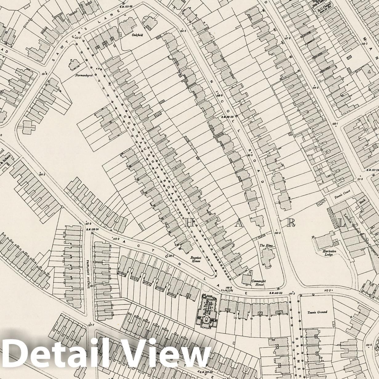 London, Sheet VI.24 - 1894 Ordnance Survey Map Print