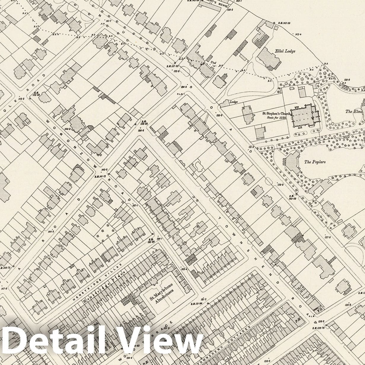 London, Sheet VI.30 - Survey Map, 1895 - Ordnance Survey Historical Map Print