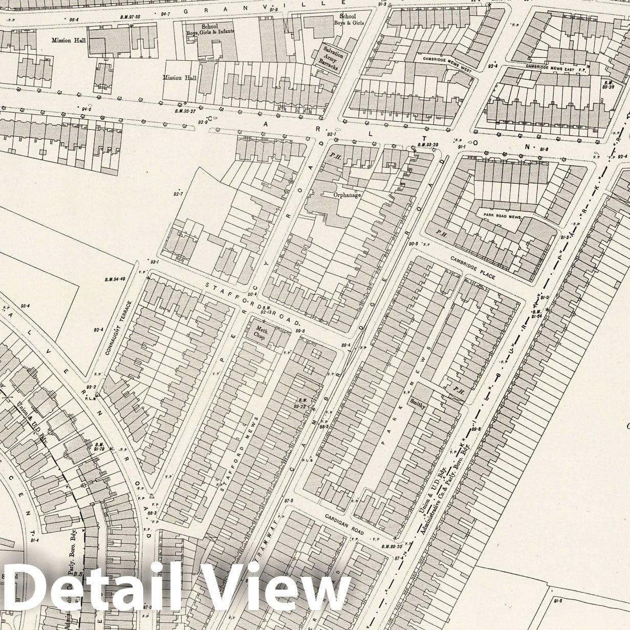 London, Sheet VI.38 - Survey Map, 1894 - Ordnance Survey Historical Print