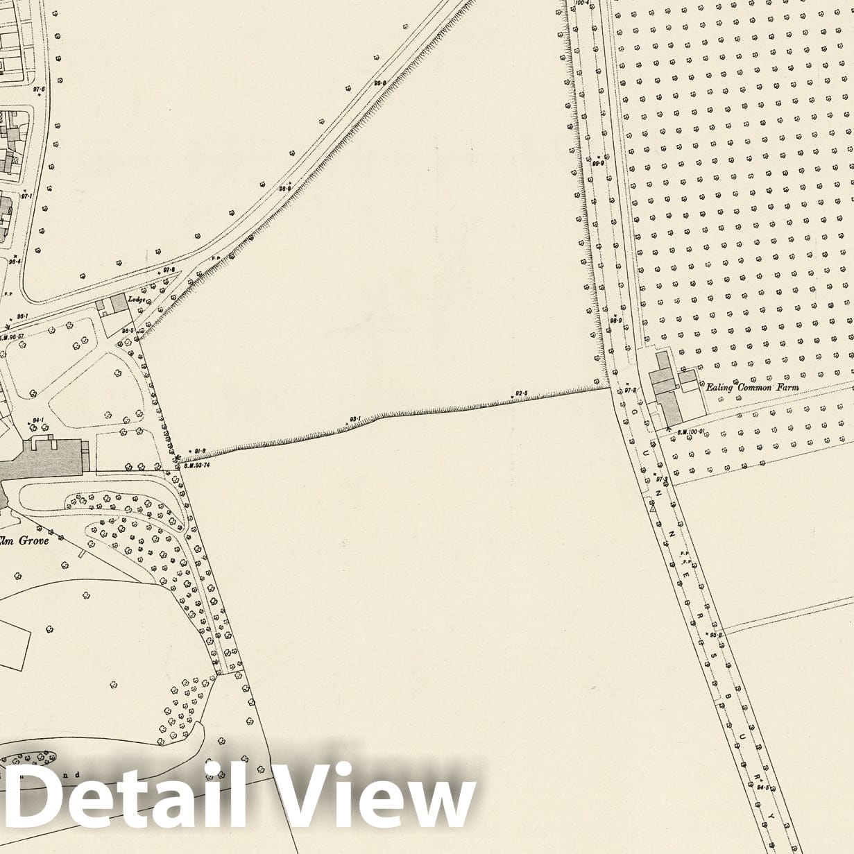 London, Sheet VI.71 - Survey Map, 1894 - Historical Map Print