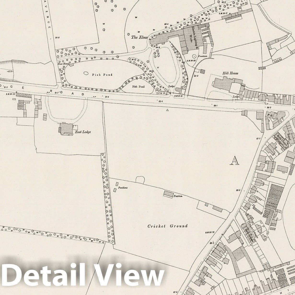 London Sheet VI.72 - 1894 Ordnance Survey Map Print