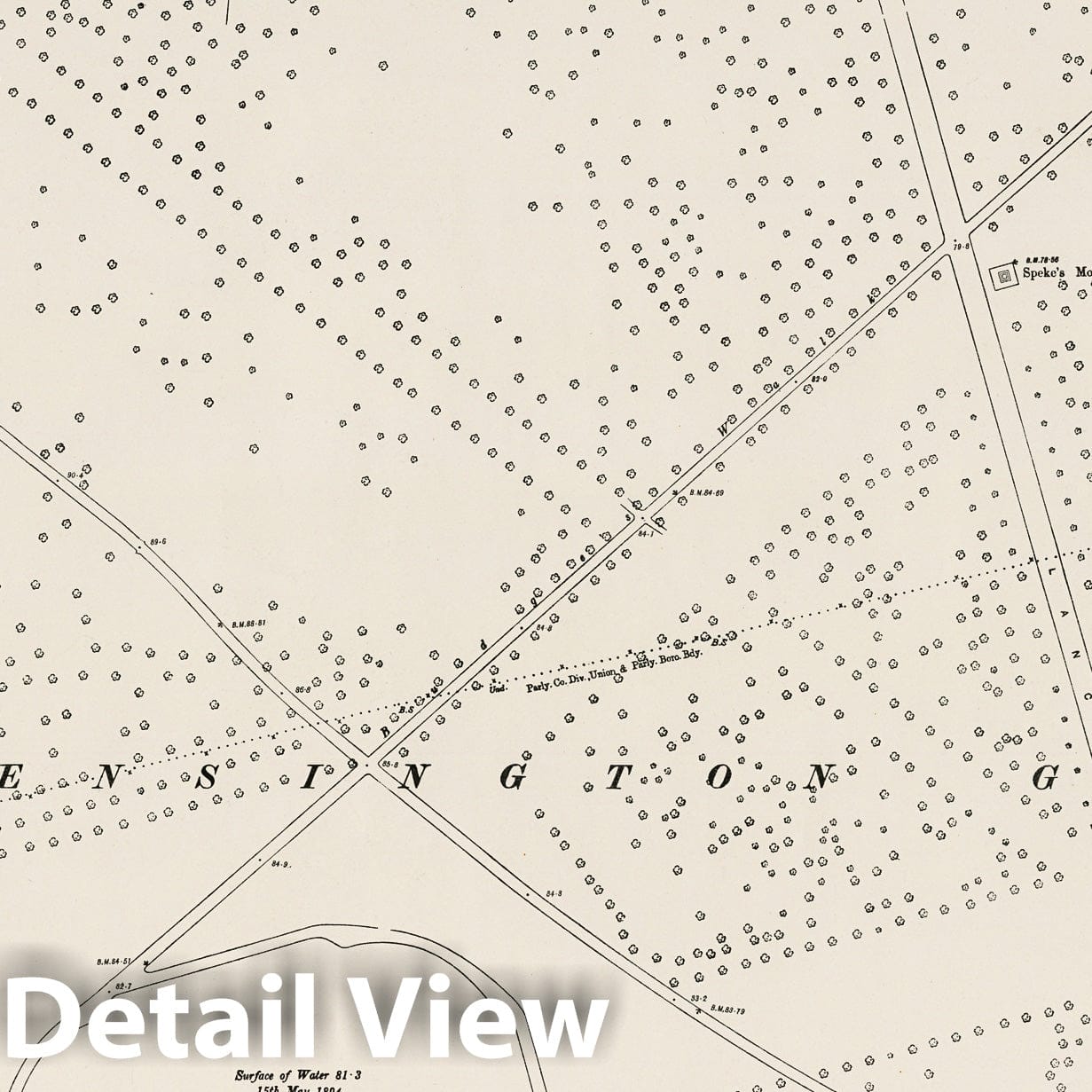London, Sheet VI.79 - Survey Map, 1895 - Ordnance Survey Historical Print