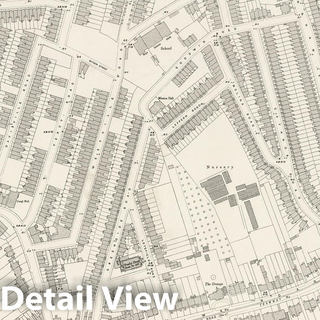 London, Sheet VI.85 - Survey Map, 1894 - Ordnance Survey Print