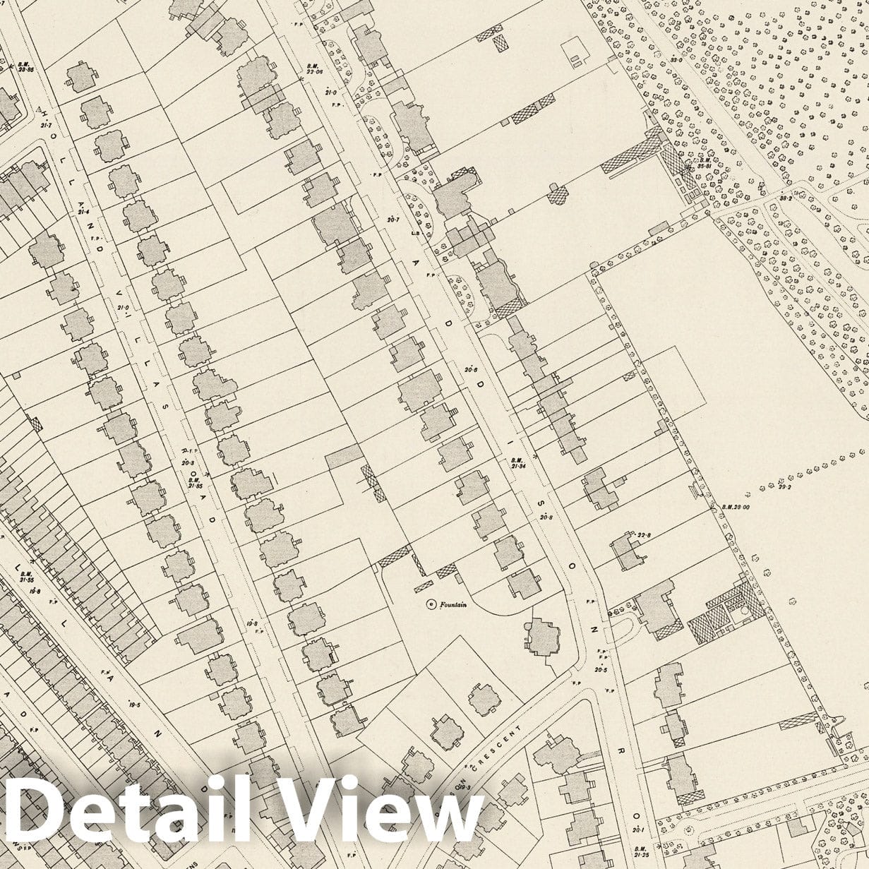 London Sheet VI.87 - 1895 Ordnance Survey Map Print