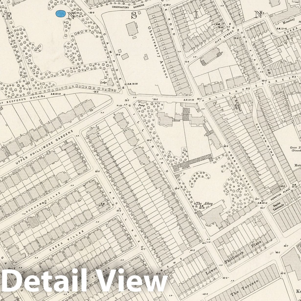 London, Sheet VI.88 - Survey Map, 1895 - Ordnance Survey Historical Print