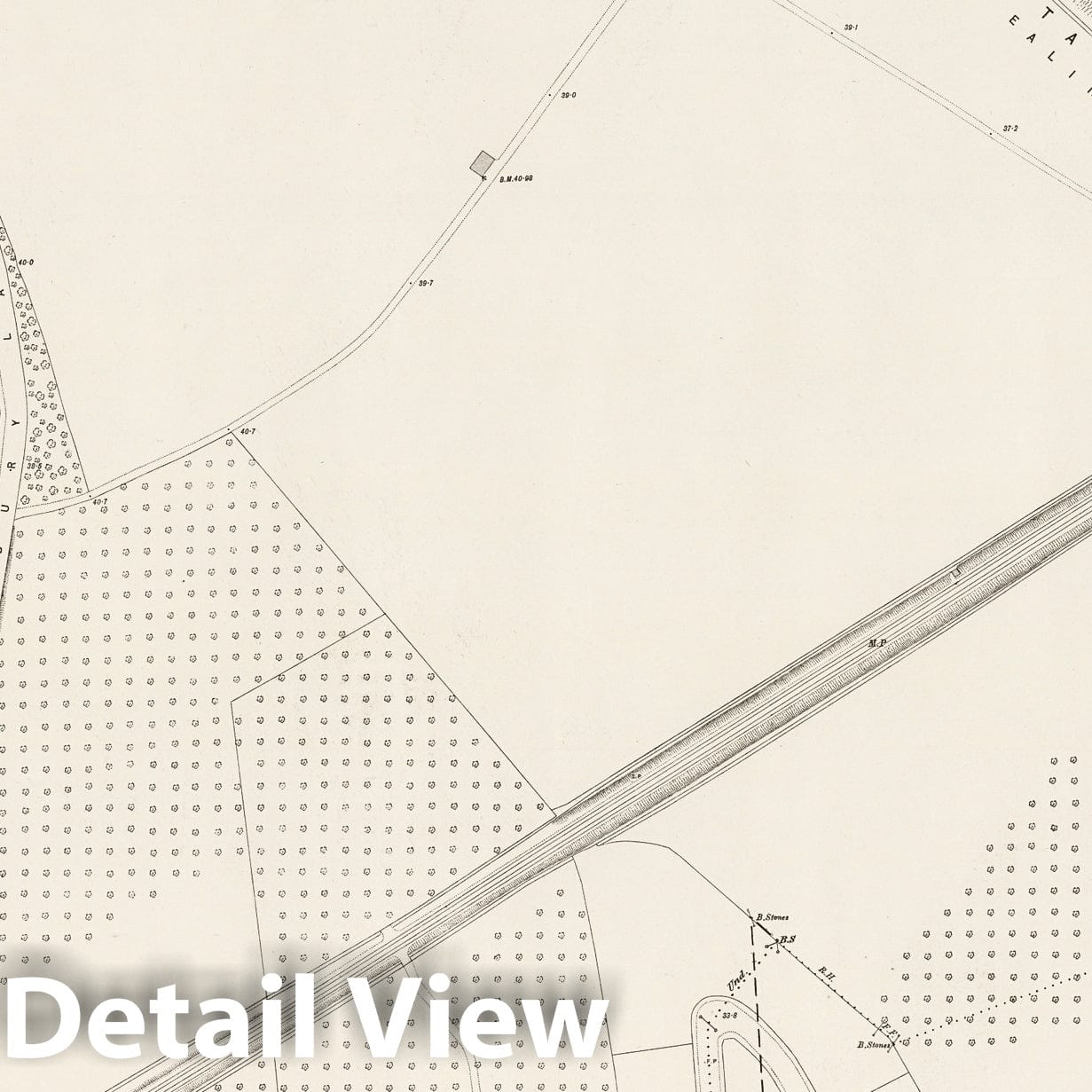 London - Survey Map, 1894 - Ordnance Survey Historical Map Print