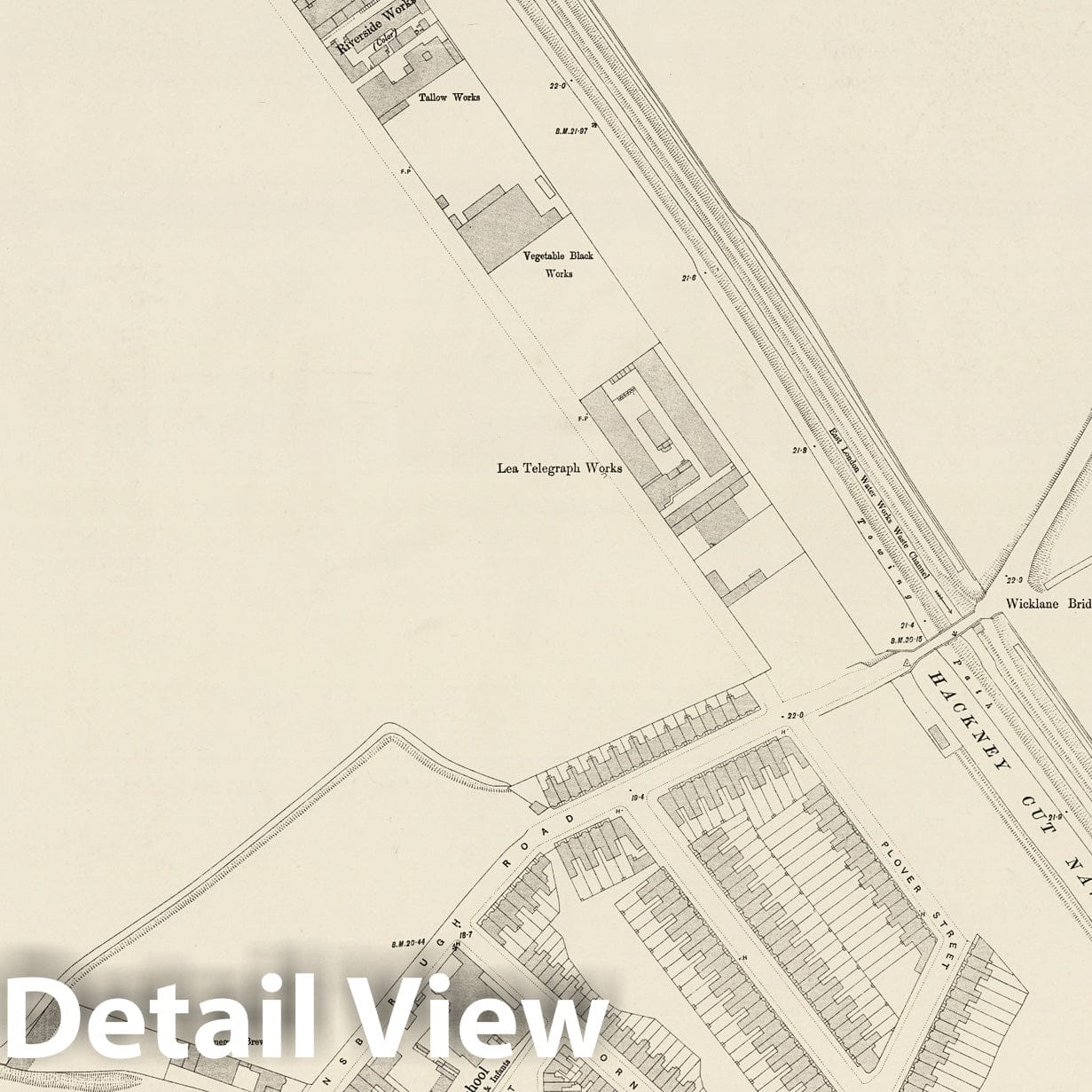 London, Sheet VII.10 - Survey Map, 1895 - Ordnance Survey Historical Print