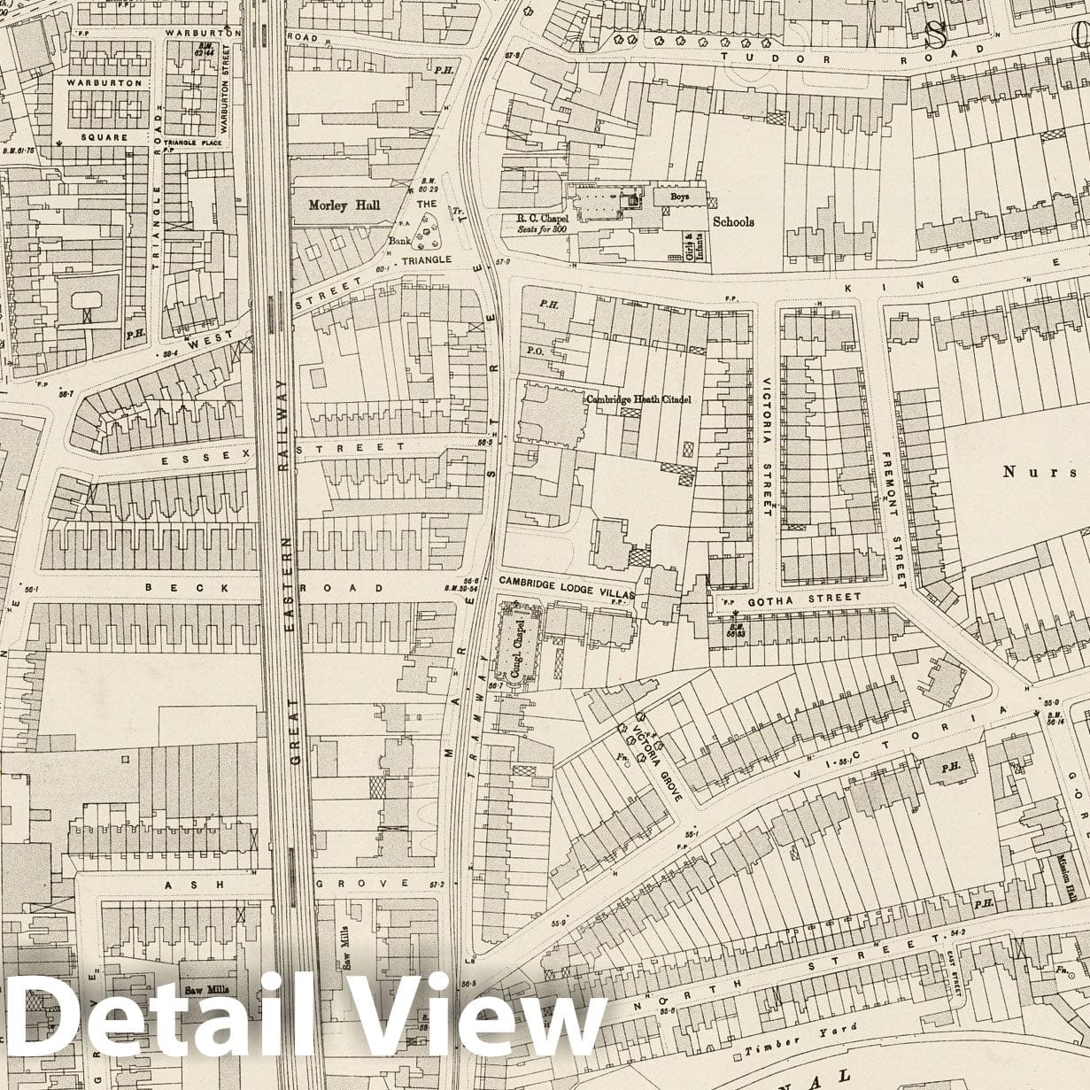 London, Sheet VII.28 - Ordnance Survey Map, 1895 - Historical Map Print