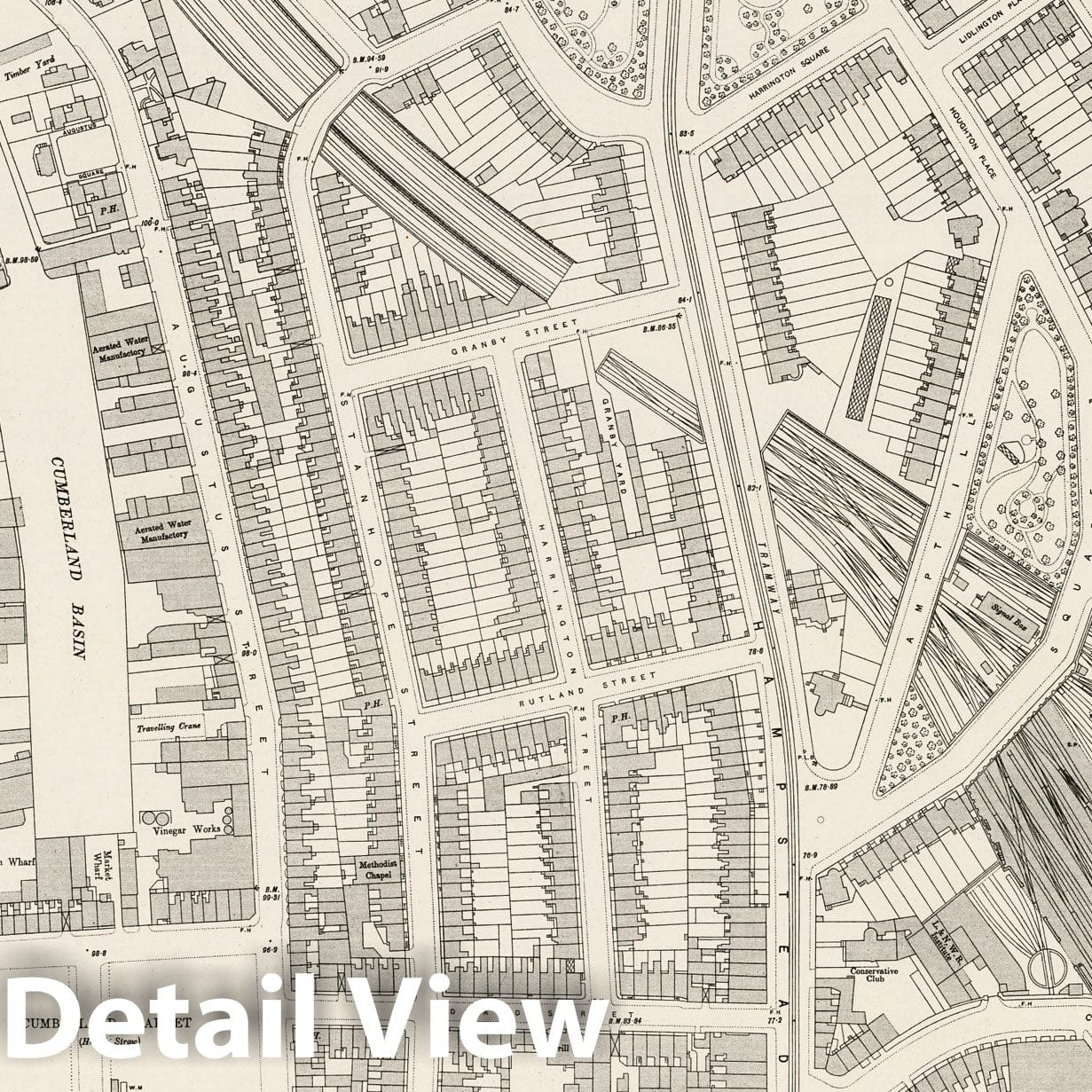 London Sheet VII.32 - 1895 Ordnance Survey Map Print