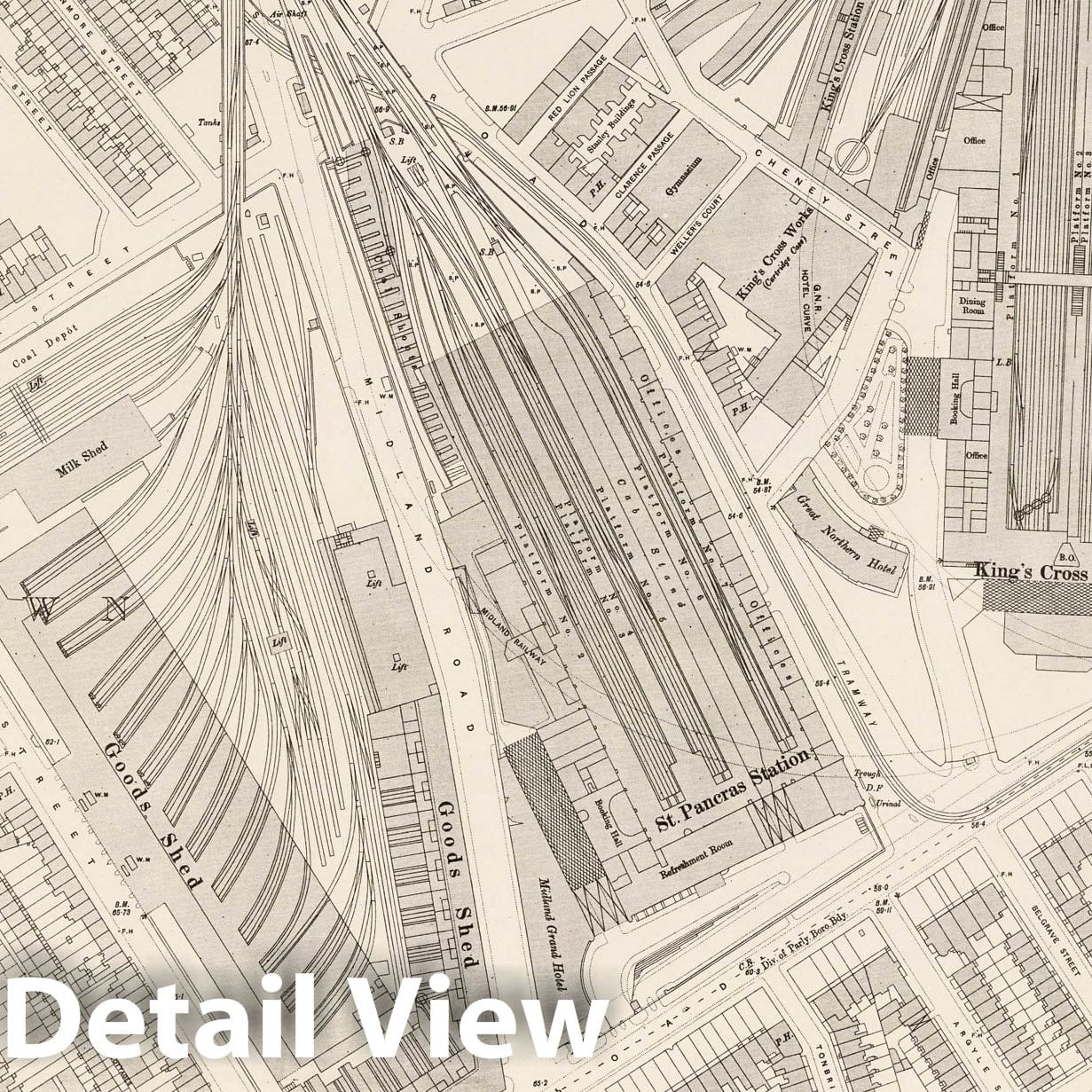 London Sheet VII.33 - 1895 Ordnance Survey Map Print