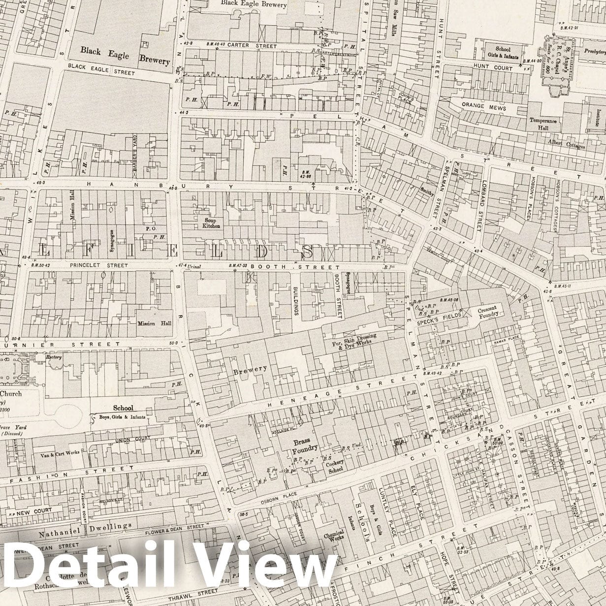 London, Sheet VII.57 - Survey Map, 1896 - Ordnance Survey Historical Print