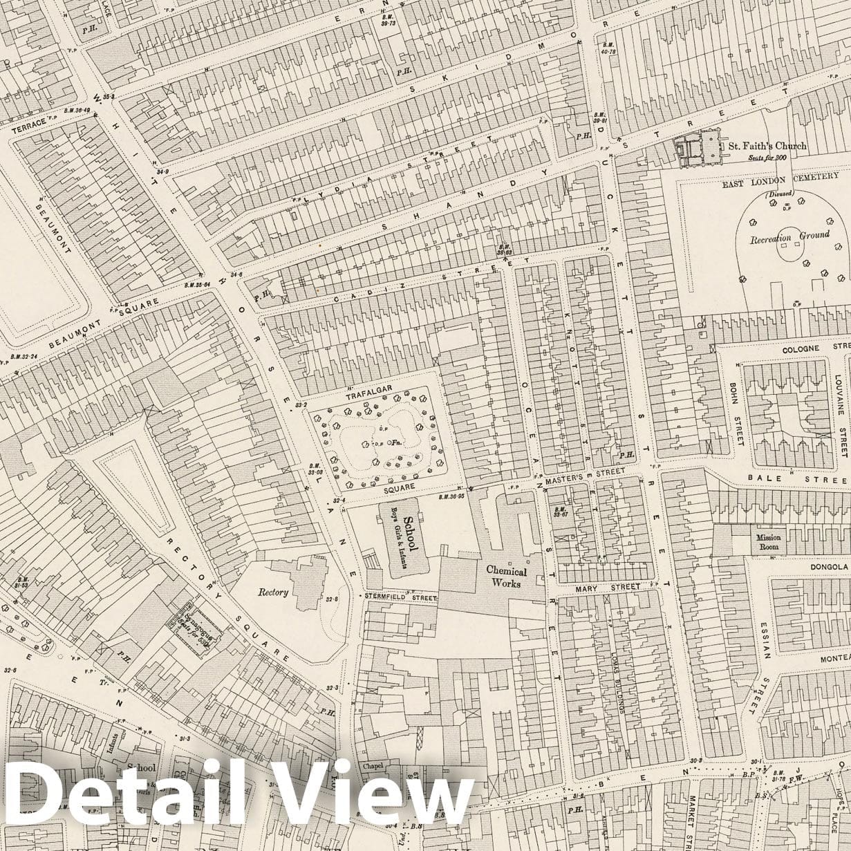 London Sheet VII.59 - 1896 Ordnance Survey Map Print