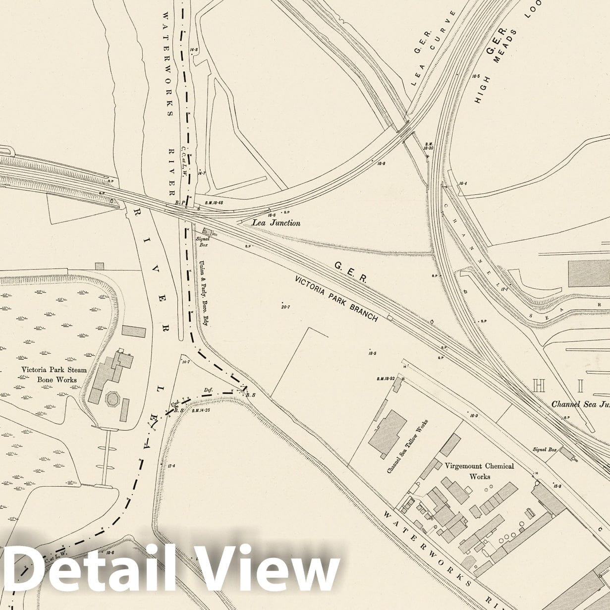 London - Sheet VIII.11, 1895 - Ordnance Survey Historical Map Print